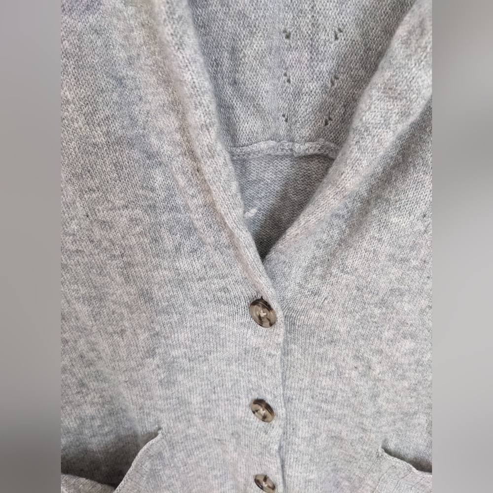 Banana Republic Gray Cashmere Cardigan Sweater Size Small - Picture 4 of 6